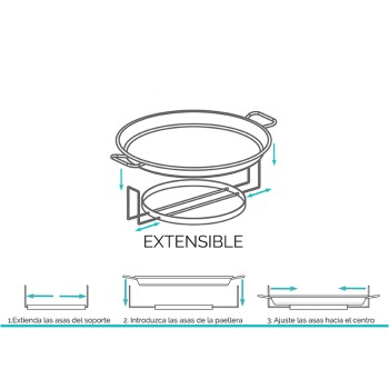 Porta-paellas para transporte de paelleras