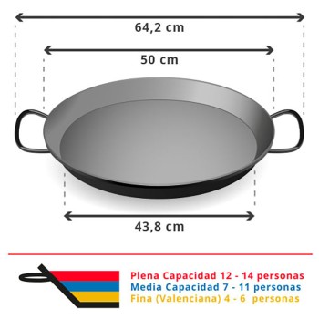 Paellera pulida 14 personas