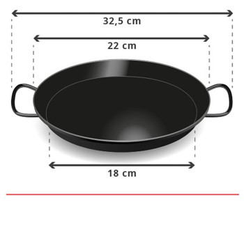 paella esmaltada 22 cm