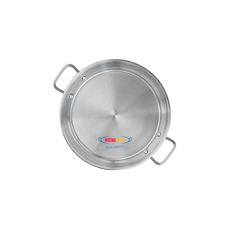 Paella acero inoxidable termodifusión - 32 cm