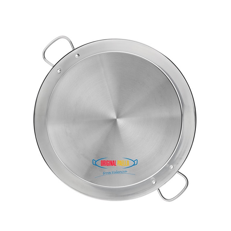 Paella acero inoxidable termodifusión - 50 cm