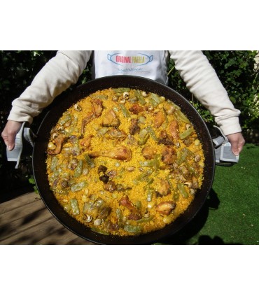 Ingredientes paella valenciana grande