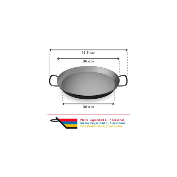 Paella inox inducción 36 cm para 4-7 personas
