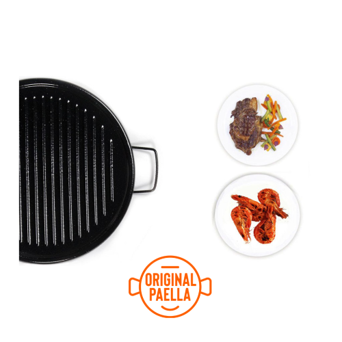 plancha de asar esmaltada