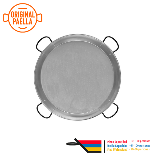 paella pulida de acero