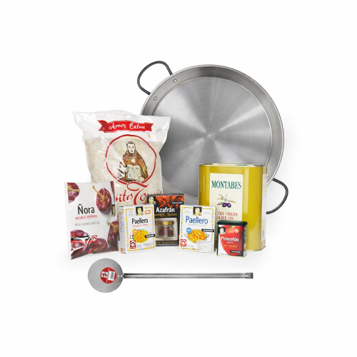 kit iniciación familiar paella pulida