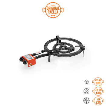 Quemador o Paellero de Gas Tubo Plano 50 cm +GAS +POTENCIA