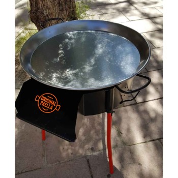 Paellero de leña + Barbacoa + Paravientos mejor precio