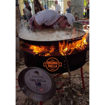 Paellero de leña + Barbacoa + Paravientos mejor precio