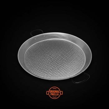 Paella de acero pulido 46 cm para 12 Paellas/paelleras