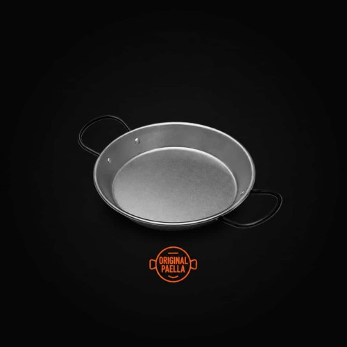 Paella de Acero Pulido 26 cm para 2 Paellas paelleras
