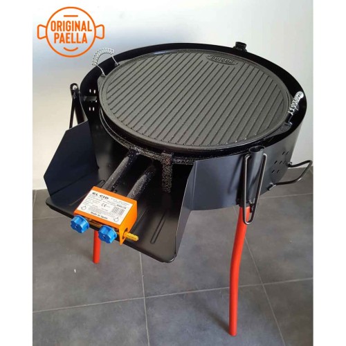 Paellero de leña + Barbacoa + Paravientos mejor precio