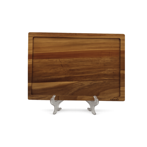 Llauna de acero inoxidable con tabla de madera | Original Paella