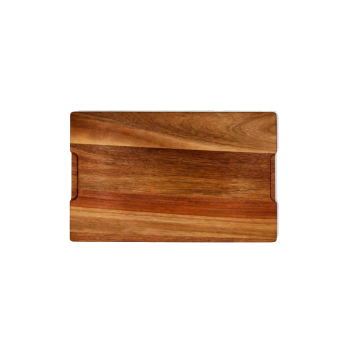 Llauna de acero inoxidable con tabla de madera | Original Paella
