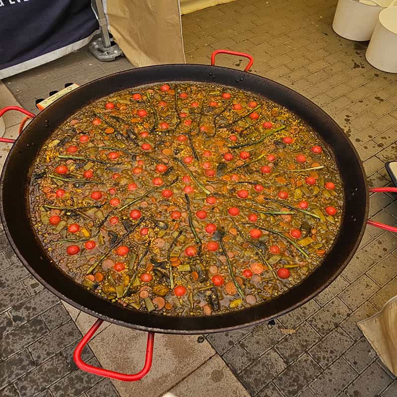 Paella de verduras