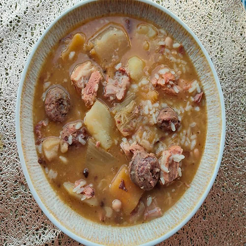 Receta de Ascensión Casero: Olla de arròs amb fesols i naps Receta de Ascensión Casero: Olla de arròs amb fesols i naps