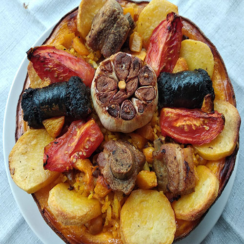 Receta de Ascension Casero: Arroz al horno en calabaza Receta de Ascension Casero: Arroz al horno en calabaza