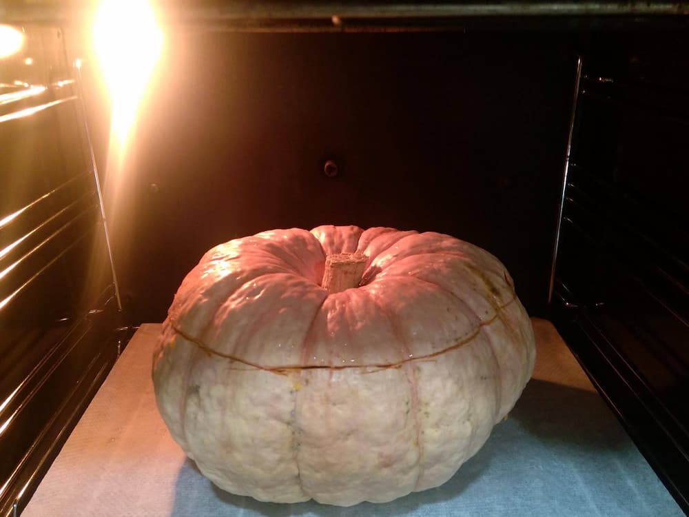 1.- Limpiar la calabaza por fuera