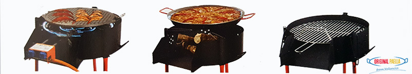 Multifonction: Paella au feu de bois, Barbacue, Paravents pour bruleur a gaz