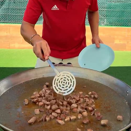 1.- Sofreimos los fideos