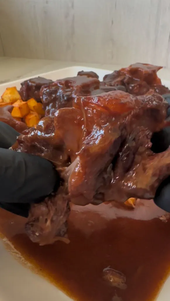 7.- Desmenuzar la carne