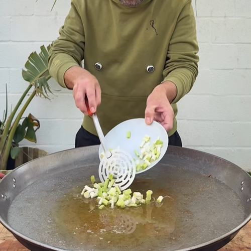 4.- Sofeír las verduras