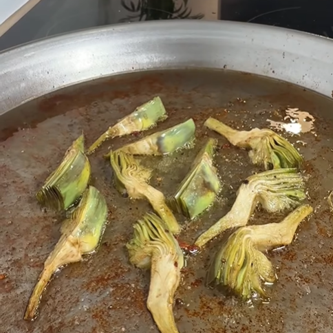 4.- Sofeír las verduras