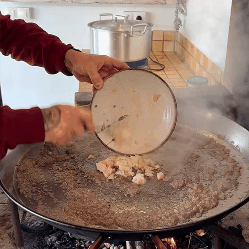 2.- Sofreimos el calamar