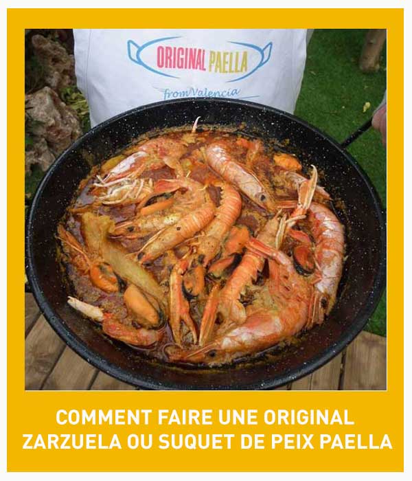Zarzuela o Suquet de peix receta original de paella