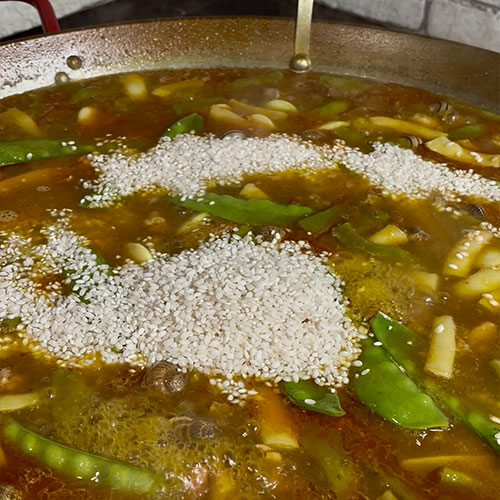 7.- Añadir el arroz 7.- Añadir el arroz