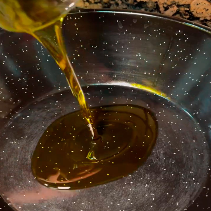 1.- Calentar el aceite