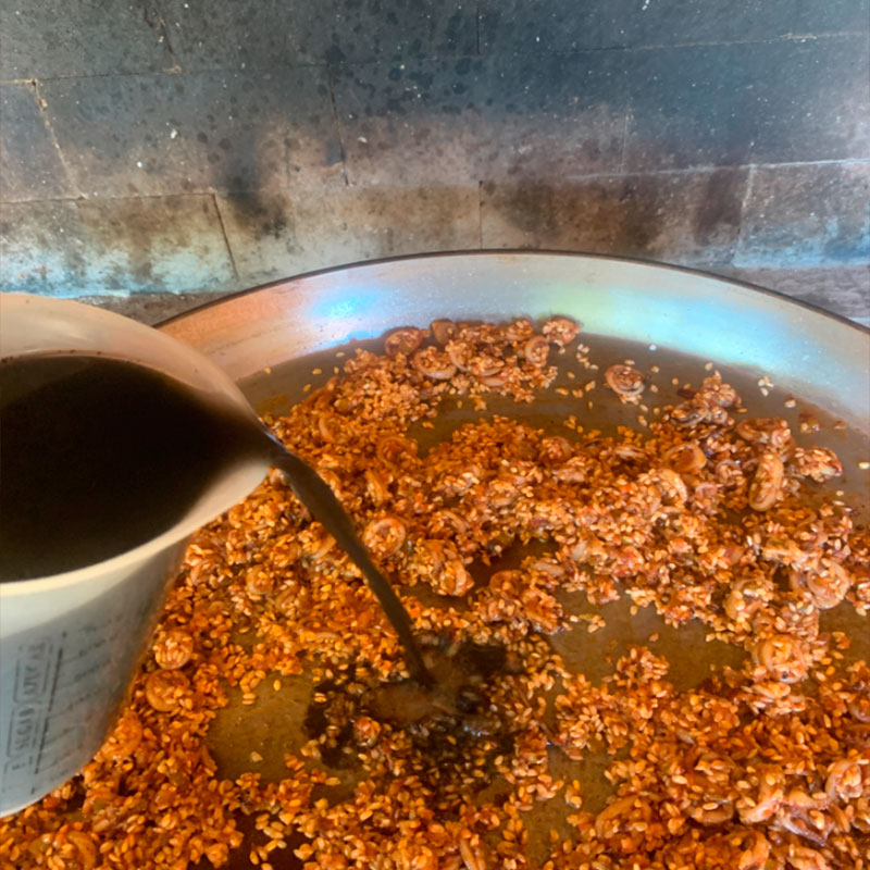 8.- Nacaramos el arroz