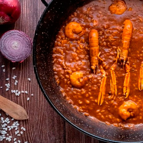Receta de @cocinandoparati10: Arroz meloso de cigalas, langostinos y sepia