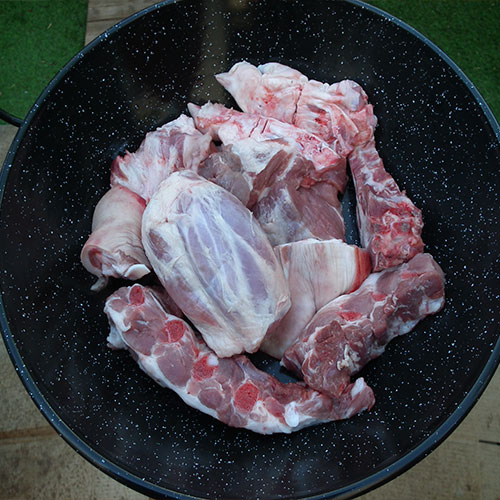 1.- Carne de cerdo
