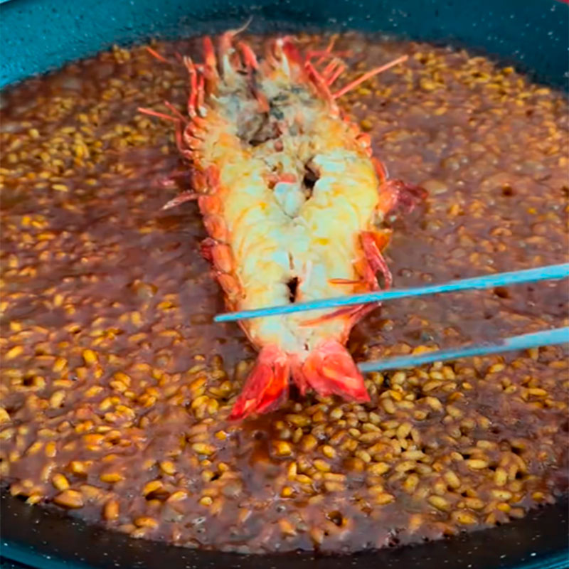 6.- Añadir el langostino