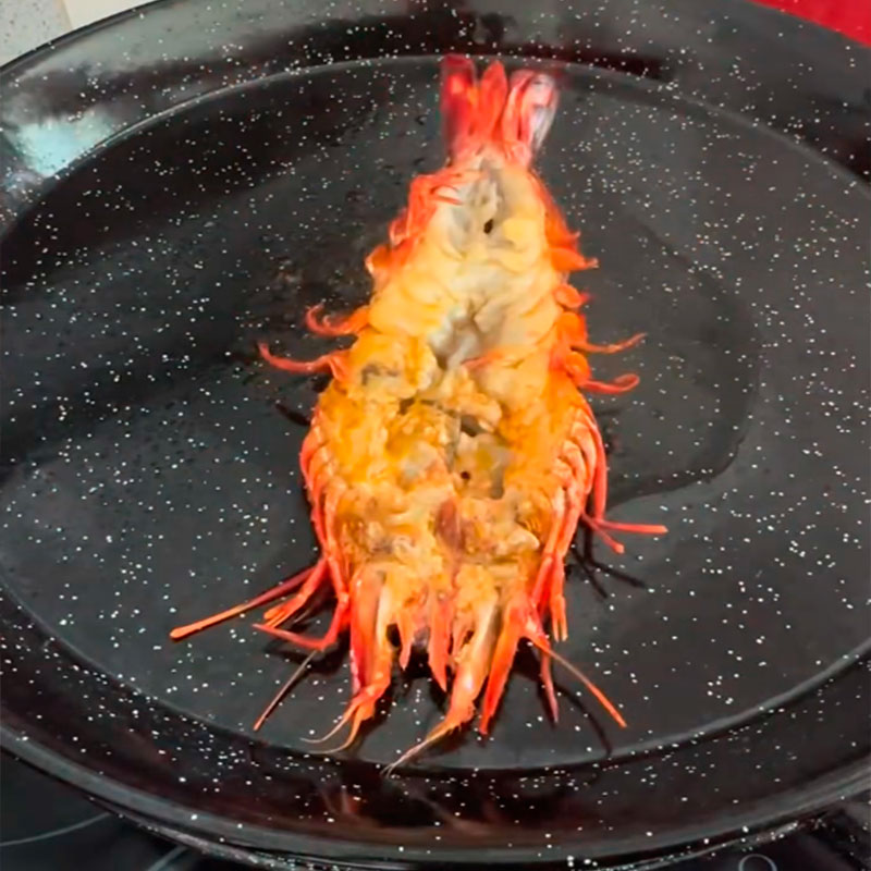 2.- Salteamos el langostino