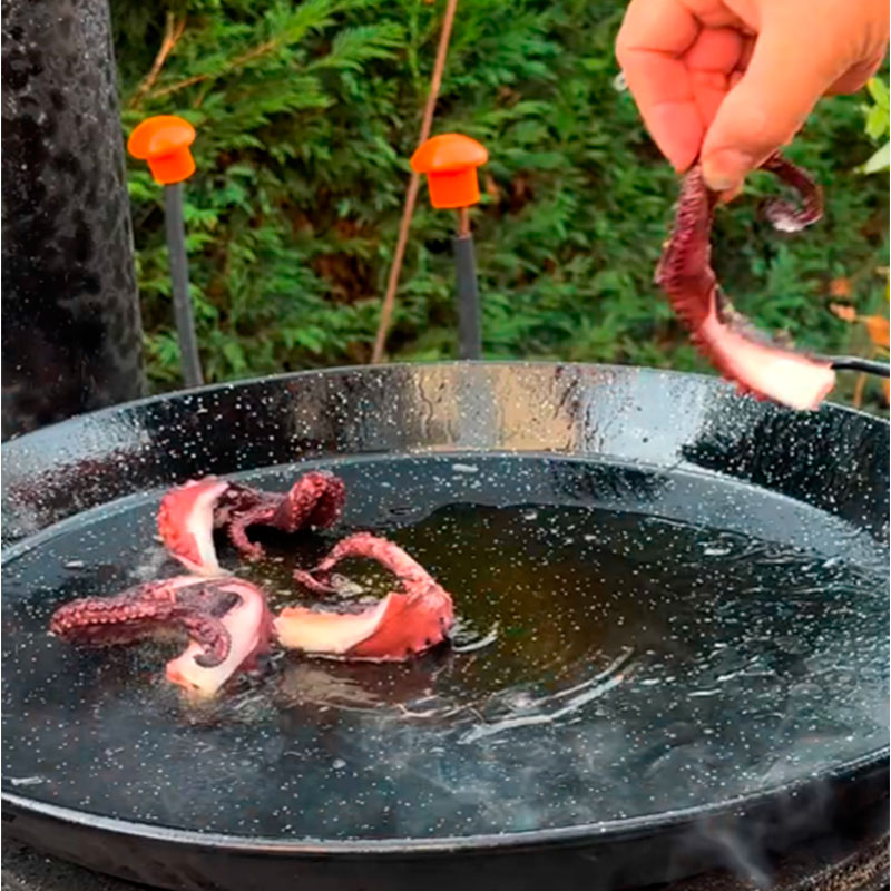 3.- Sofreimos los tentáculos de pulpo