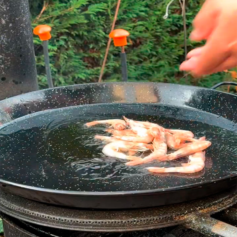 2.- Sofriendo las gambas