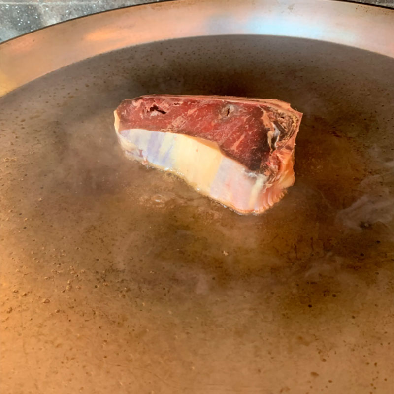 2.- Marcamos al gusto el chuletón