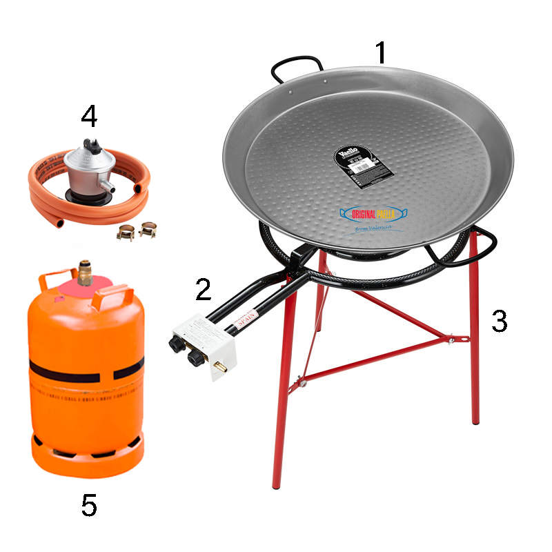 Paellero a Gas 40 cm. - The Barbecue Store