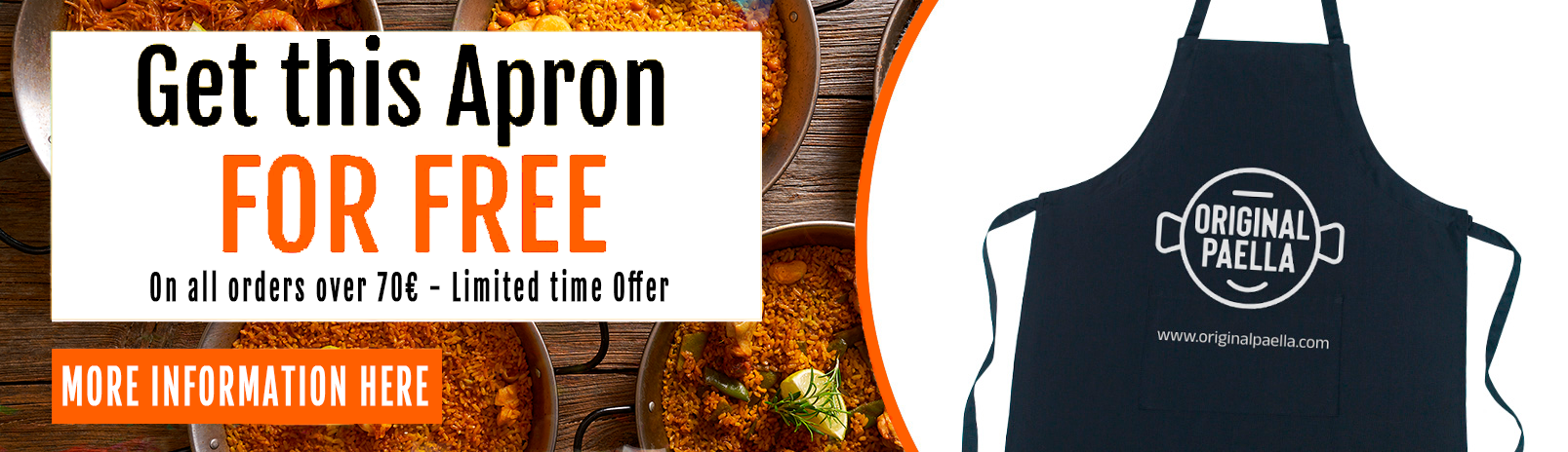 Apron Original Paella from Valencia for free