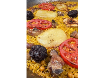 Receta de _comeydisfruta_: arroz al horno en paella