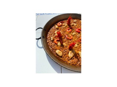 Receta de @cooking_jorge: Fideuá de huevas de sepia y carabineros