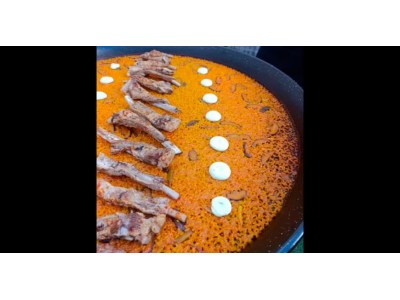 Receta de @virycheff: Arroz de costilla ibérica, ajos tiernos y shitake con alioli provenzal