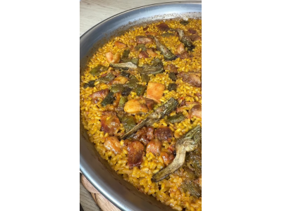 Receta de _comeydisfruta_: Arroz de pollo con alcachofa