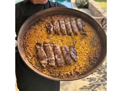 Receta de @virycheff: Arroz de Wagyu y ajos tiernos