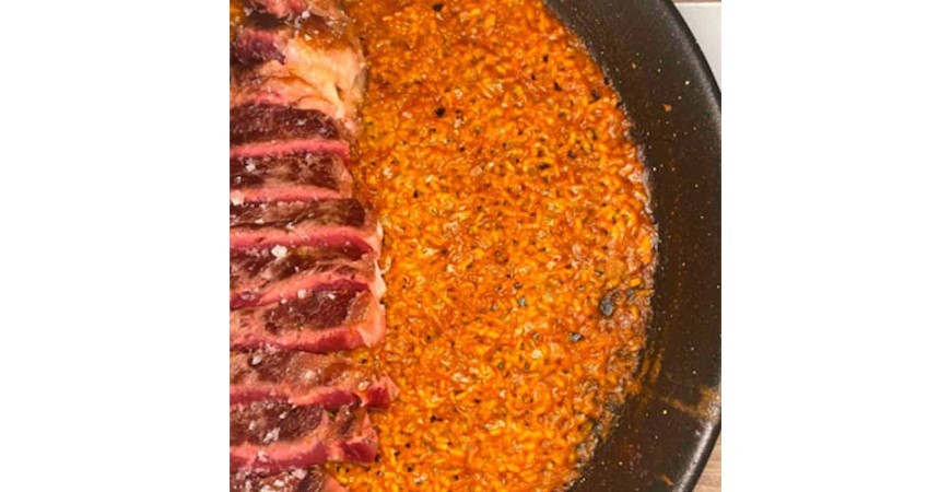 Receta de @vadearroces: Arroz de chuletón de vaca madurada